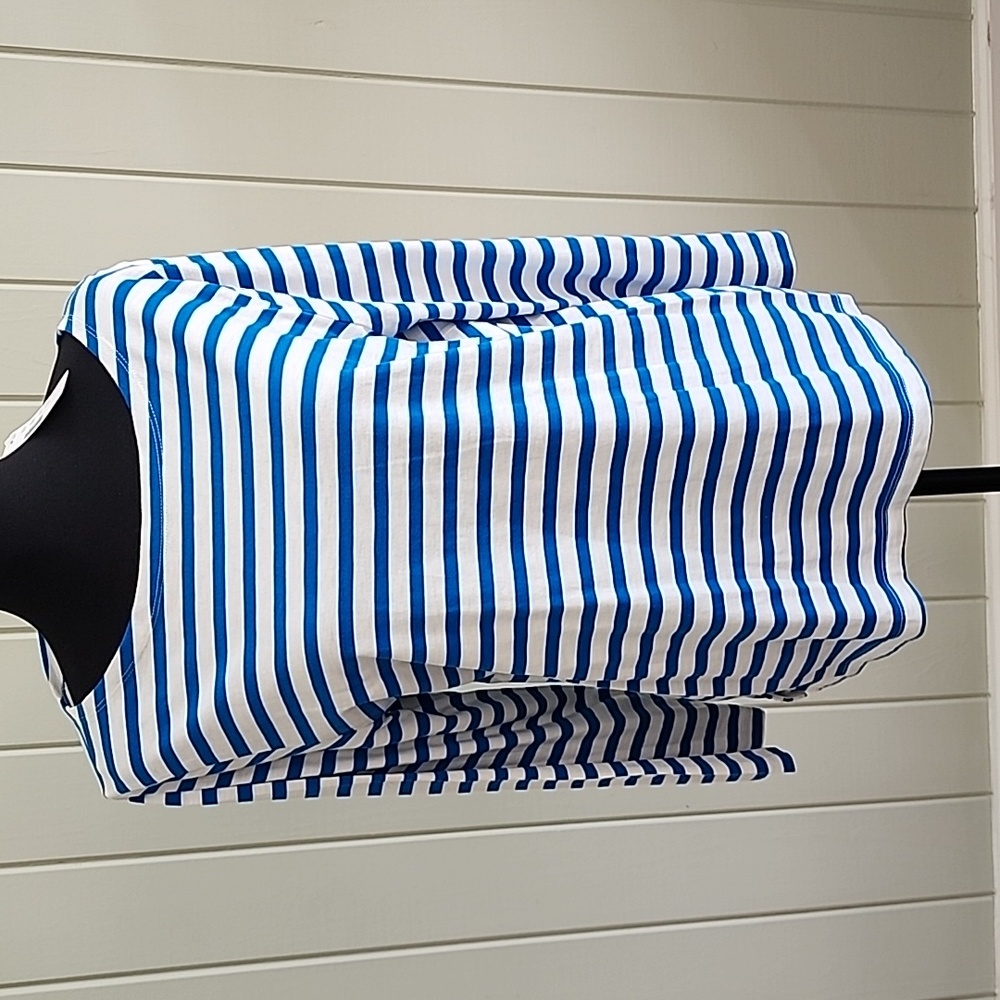 NWT J.Crew blue & white stripe shirt